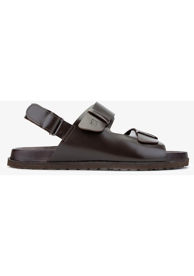 Sandals Factory Lorenza Erkek Kahverengi Hakiki Deri Sandalet Ayakkabı 60 17627 Erk Sndlt Y24 Kahverengi