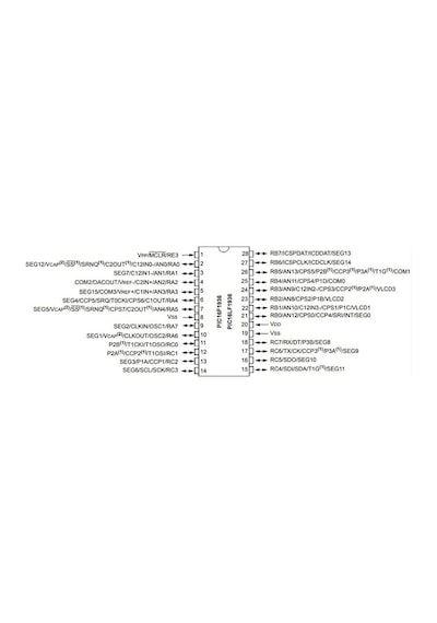 PIC16F1936 I/SP DIP28 8-Bit 32MHz Mikrodenetleyici