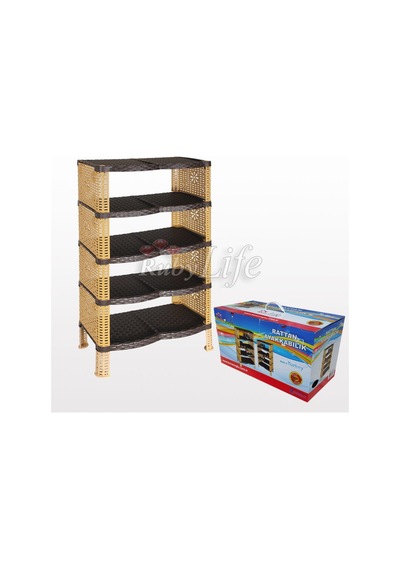 Rattan Ayakkabılık Royaleks-kp177 Ahşap - Beyaz
