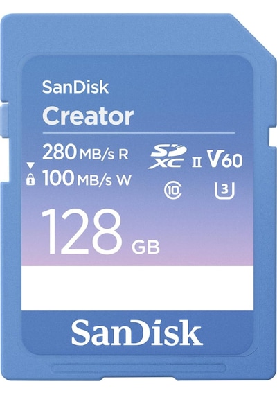 Creator Sd-uhs-ıı Hafıza Kartı 128 Gb Ve Aynasız Kameralar, 6k Video, V60, Uhs-ıı, 280 Mb/s Okuma, Rescuepro Deluxe, Adobe Cloud Açık Mavi Creator Sd-uhs-ıı Hafıza Kartı 128 Gb Ve Aynasız Kameralar, 6k Video, V60, Uhs-ıı, 280 Mb/s Okuma, Rescuepro Deluxe, Adobe Cloud Açık Mavi