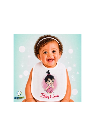 Kişiye Özel Çakıl Keten Bebek Mama Önlüğü Yumuşak - Emici - Yıkanabilir - Özel Tasarım P080 Çok Renkli