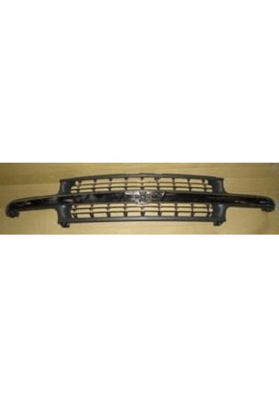 Chevrolet Sılverado - 1999-2002 Ön Panjur Siyah Üst Çıtası Ve Petekleri Nikelajlı Oem No: 1576431