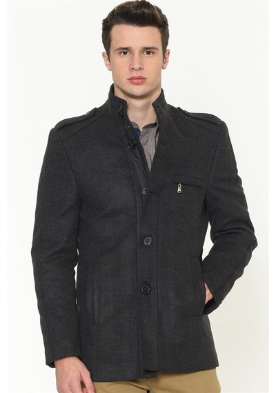Plt8378 Dewberry Erkek Palto-antrasit Antrasit
