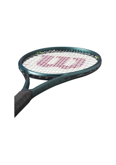 Wilson Blade 100 V9 Strung Performans Tenis Raketi - Kavrama Boyutu 2 - 4 1/4 İnç, Sensation İle Strung 16 Doğal Orta Aralıkta Gerilim