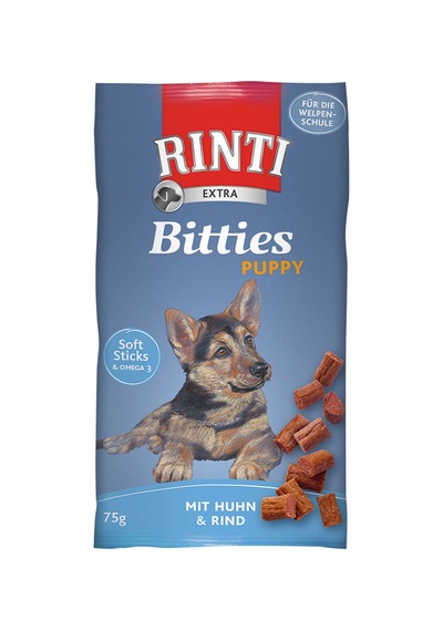 Rıntı - 334 - Extra Tavuk-sığır Etlı Yavru Köpek Ödül 75 Gr X - Muratech - 4 Adet