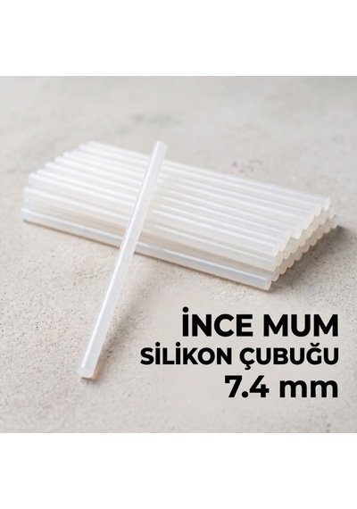 İnce Mum Silikon Çubuğu - 7.4 Mm Şeffaf - 1 Kilogram Ttt