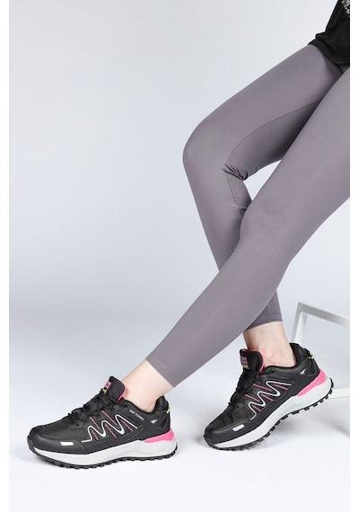 Jump 28792 Siyah - Fuşya Kadın Outdoor Spor Ayakkabı Bej