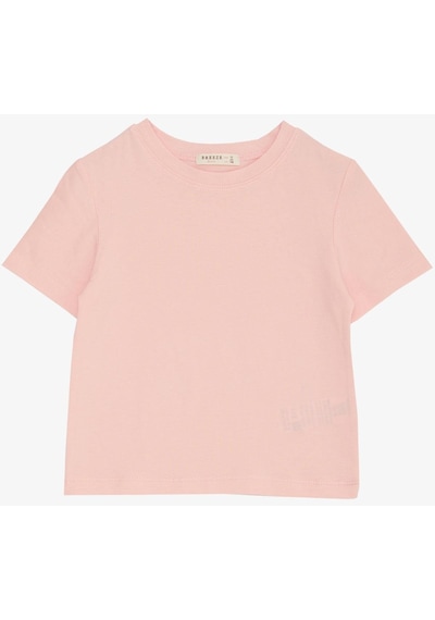 Breeze Kız Çocuk Tişört Kemer Boy Basic 9-14 Yaş, Pembe-pembe Pembe