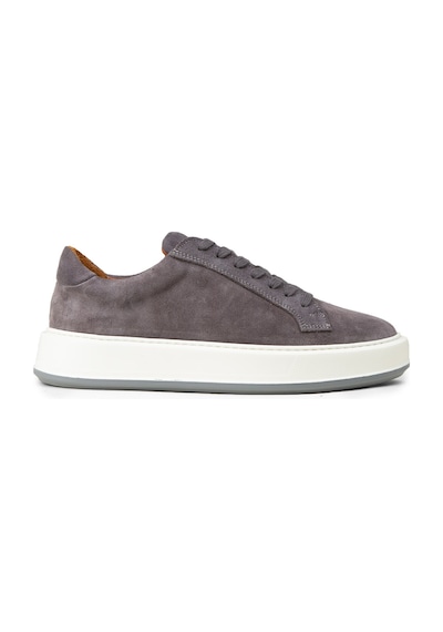 Deery Erkek Hakiki Süet Gri Sneaker Ayakkabı - E4182mgrıe01 Gri