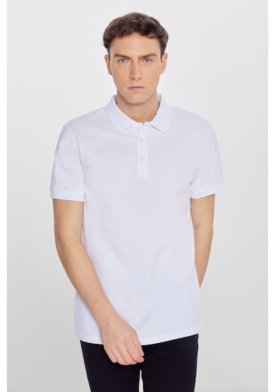 AC&Co / Altınyıldız Classics Altinyildiz Classics 4A4820200001BYZL Erkek Beyaz Slim Fit Dar Kesim Polo Yaka %100 Pamuk Tişört Beyaz AC&Co / Altınyıldız Classics Altinyildiz Classics 4A4820200001BYZL Erkek Beyaz Slim Fit Dar Kesim Polo Yaka %100 Pamuk Tişört Beyaz