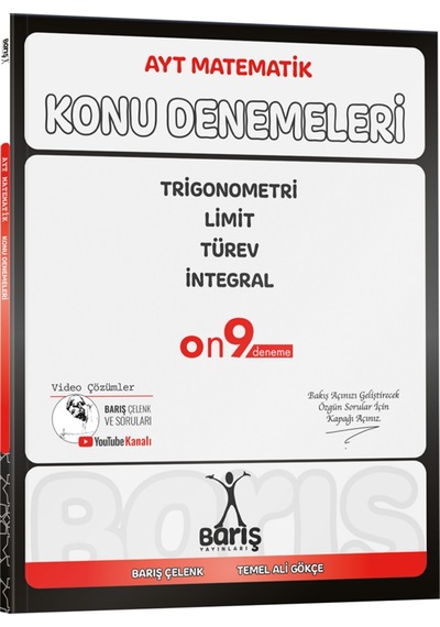 Barış Yayınları 2025 Ayt Matematik Trigonometri Limit Türev İntegral Konu Denemeleri