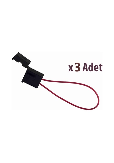 Bıçak Sigorta Yuvası Kapaklı 1.5 Mm 3 Adet Kablolu