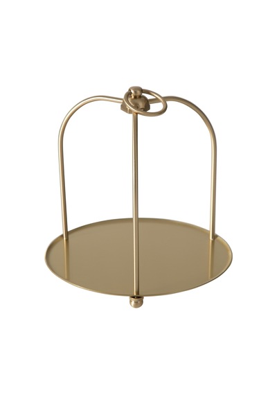 Mudo Home Lıora Kulplu Dekoratif Tepsi 18x21 Cm