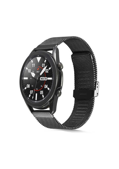 Galaxy Watch 46mm Uyumlu Krd-45 22mm Metal Hzrv Kordon-siyah