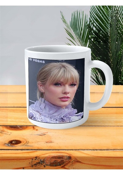 Taylor Swift Baskılı Kupa Bardak Kişiye Özel Desen 2 Çok Renkli