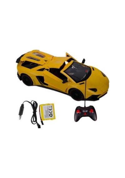 Lamborghini Aventador Uzak. Kumandalı Araba, Sarı, Kırmızı, Turuncu Şarjlı, Er-lm20 Turuncu