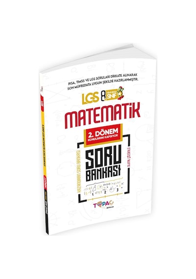 2026 8.Sınıf LGS MATEMATİK 2'li Set Dijital Çözümlü Soru Bankası Topaç Yayınları