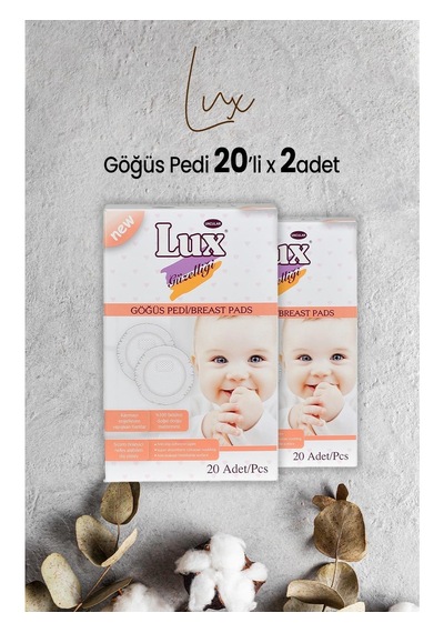 Lux Göğüs Pedi 20 Lix 2 Paket