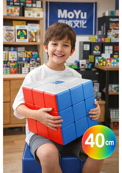 Moyu 40 Cm 3x3 Dev Küp Sandalye Dekor Eğitici Oyuncak Maksimum 90 Kg Taşıma Kapasiteli Büyük Boy Küp
