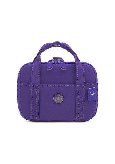 Smart Bags Mikro Poly Kumaş Askılı Mini Boy Kadın Cüzdanı 3346 Mor