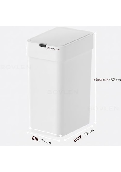 Otomatik Hareket Sensörlü Çöp Kovası, Banyo Çöp Kovası, Çocuk Odası Çöp Sepeti, Çöp Kutusu, 2 Adet 1.5 V Aa Pil, Piller Pakete Dahil Değildir 9 Litre - 15x22x32 Cm 6998 Otomatik Hareket Sensörlü Çöp Kovası, Banyo Çöp Kovası, Çocuk Odası Çöp Sepeti, Çöp Kutusu, 2 Adet 1.5 V Aa Pil, Piller Pakete Dahil Değildir 9 Litre - 15x22x32 Cm 6998