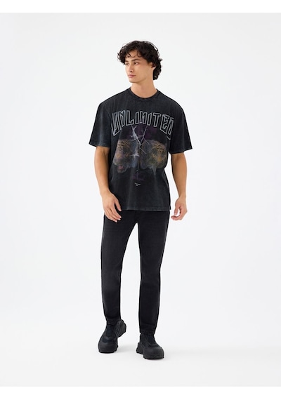 LOFT Loose Fit Erkek Tshirt K.kol Lf2040831 Q1.v1 Antrasit