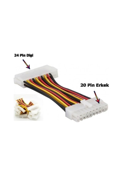 24 Pin 20 Pin Atx Power Dişi Erkek Dönüştürücü