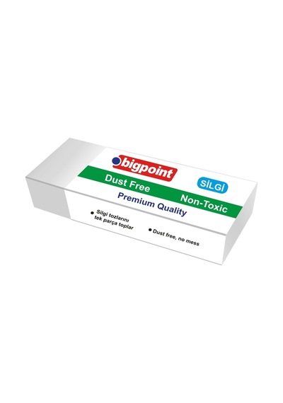 Bigpoint Dust-free Silgi Beyaz - Küçük Boy 40'lı Kutu