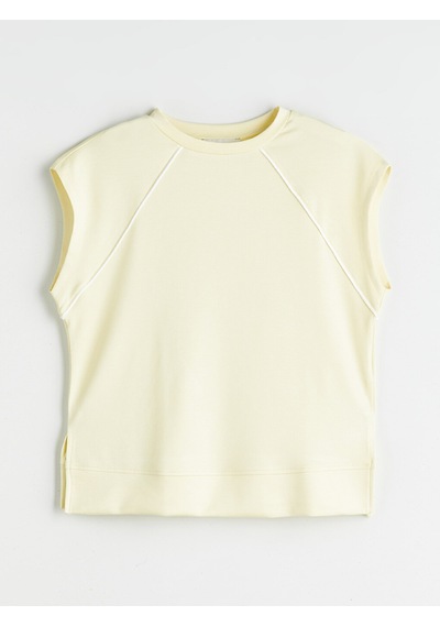 Lcwaıkıkı Classic Sarı Oversize Soft Touch Kadın Tişört