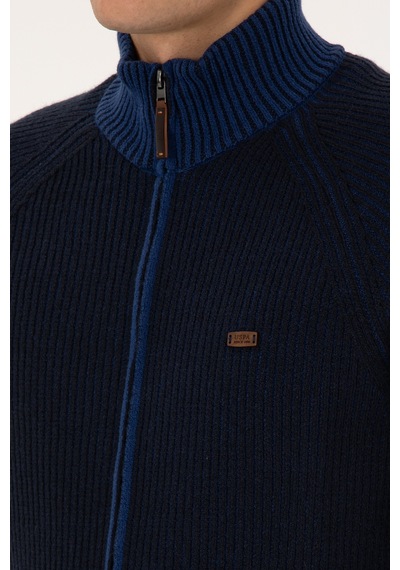 U.s. Polo Assn. Erkek Lacivert Hırka Triko 50315873-vr033 Lacivert