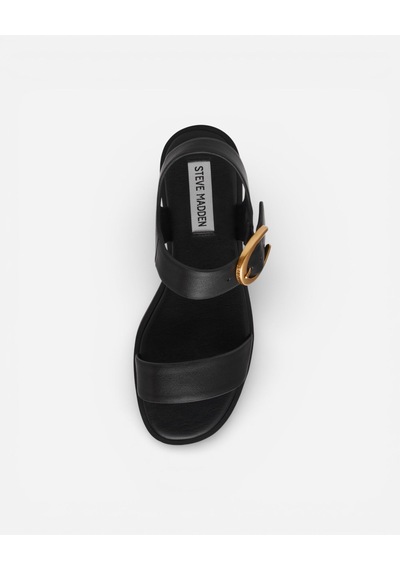 Steve Madden Resorts Black Leat Kadın Siyah Sandalet Resorts