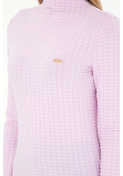 U.S. Polo Assn. Kadın Pembe Dik Yaka Sweatshırt 50292421-VR041