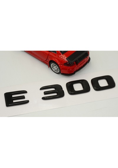 E 300 Bagaj Parlak Siyah ABS 3M 3D Yazı Logo