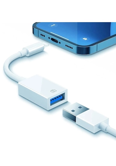 Ad44 Apple Uyumlu iPhone  Otg Dönüştürücü Kablo Usb 3.0lightning To Usb Adaptör