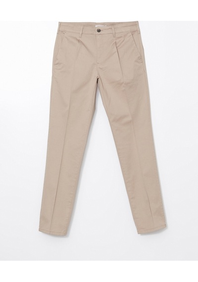 Lcwaıkıkı Classic Bej Standart Kalıp Erkek Pileli Chino Pantolon