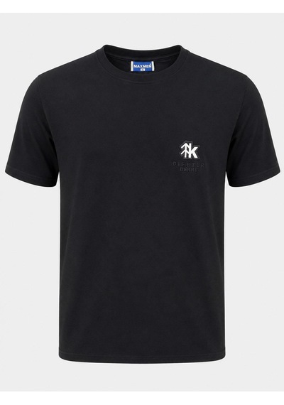 Classics Men Maxmen Bisiklet Yaka Kısa Kol Erkek Tişört 7704 Siyah