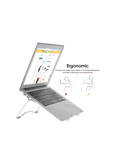 Aliminyum Ayarlı Laptop Tablet Notebook Yükseltici Tutucu Cin272