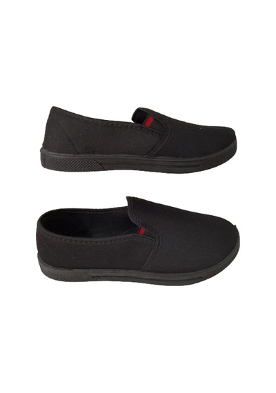 Emek E045-01 Unisex Siyah Keten Ayakkabı Siyah