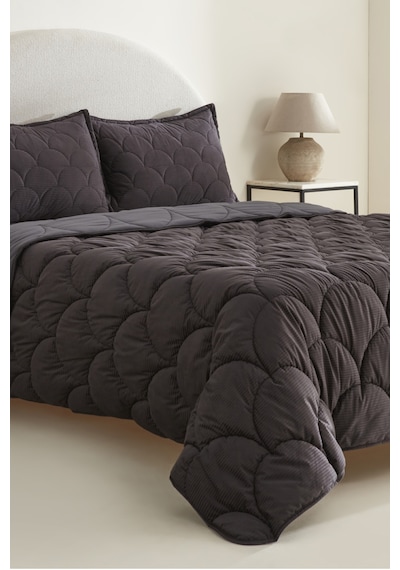 Karaca Home Cowrie Çift Kişiilk Luxury Comfort Set Antrasit