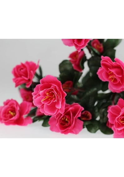 Yapay Çiçek Fuşya Pembe  Açelya Demeti 7 Dallı 33*20cm
