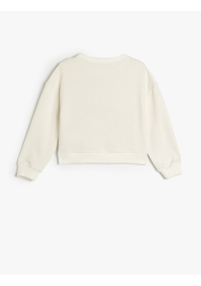 Koton Ekru Kız Çocuk Sweatshirt 5skg10329ak Ekru