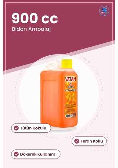 Tütün Kolonyası Cc Bidon Derece Ev Banyo Kullanımına Uygun Ferah