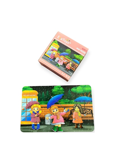 Ahşap Girls Mini Puzzle 4 Yaş 54 Parça