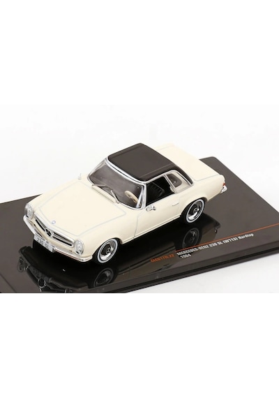 1:43 Ölçek Ixo 1964 Mercedes Benz 230 Sl W113 With Hardtop Diecast Metal Minyatür Model Araba 10cm