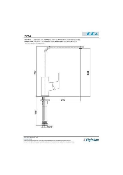 E.c.a. Tiera 104818123 Mutfak Eviye Bataryası - Beyaz