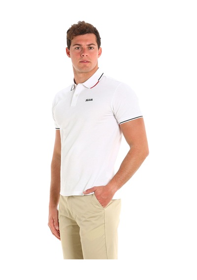 Slam Deck Lgt Pıque Polo W02 Beyaz