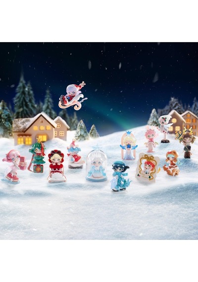 Pop Mart Azura Warm Christmas Series Figür, Koleksiyonluk Rastgele Aksiyon Figürü, Anime Art Toy, 1 Parça Biblo