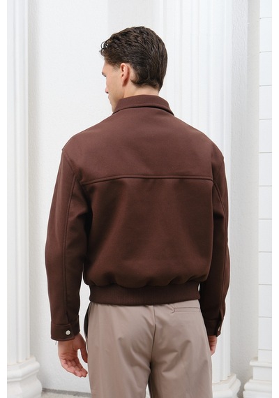 Baselco Bomber Basic Kaşe Ceket/mont Kahverengi