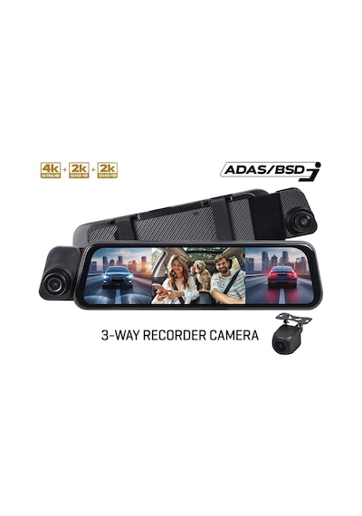 For-x X-966dvr Ayna Tipi Kayıt Kamera Sistemi 3 Kameralı