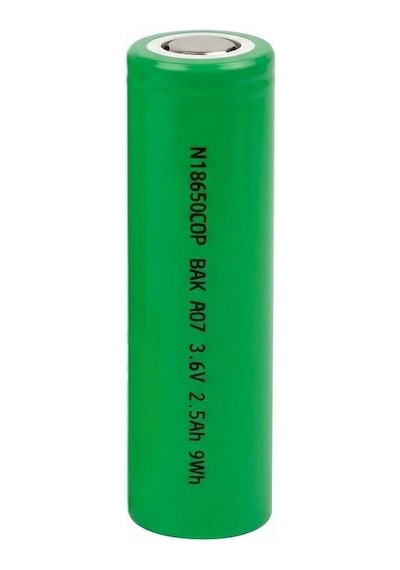 Bak Power - N18650cop - 3.6v 2500 Mah - Li-ion Pil - 30a
